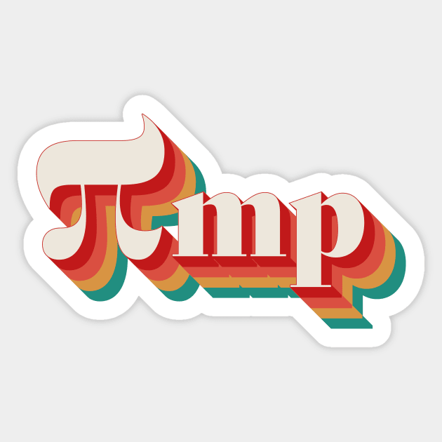 πmp (pimp) Sticker by n23tees